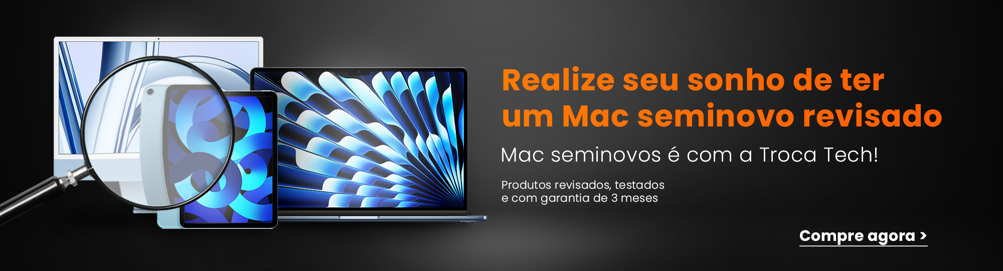 Comprar MacBook, iPhone, iPad usados, com qualidade e garantia é na Troca Tech. Compre agora e economize nos melhores modelos de Produtos Apple usados do mercado.