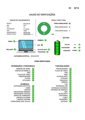 MacBook Pro 2015 Usado 15" | i7, 16GB RAM, 500GB | TrocaTech